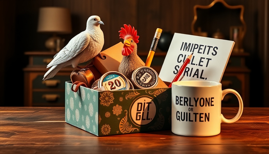 Coffret de cadeaux insolites et absurdes pour un anniversaire humoristique