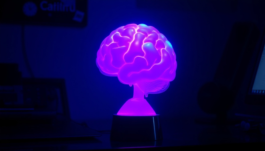 Lampe lave en forme de cerveau pour déco insolite