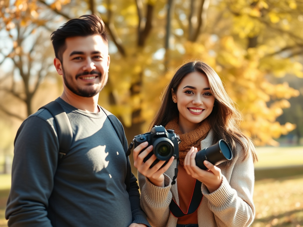 Atelier photo en plein air pour couple romantique