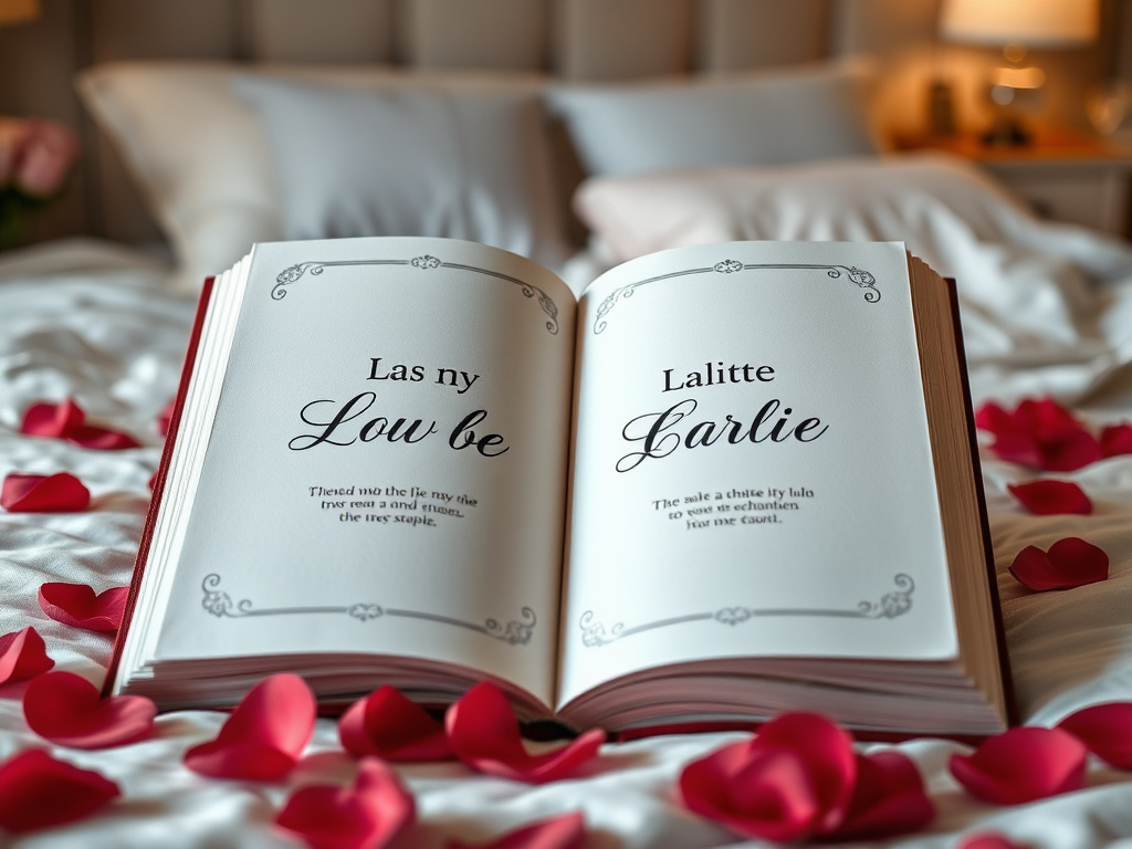 Livre personnalisé avec histoire d'amour