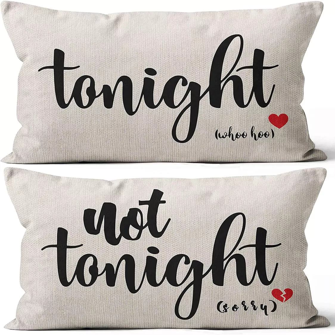 Housse de Coussin Pas Ce Soir